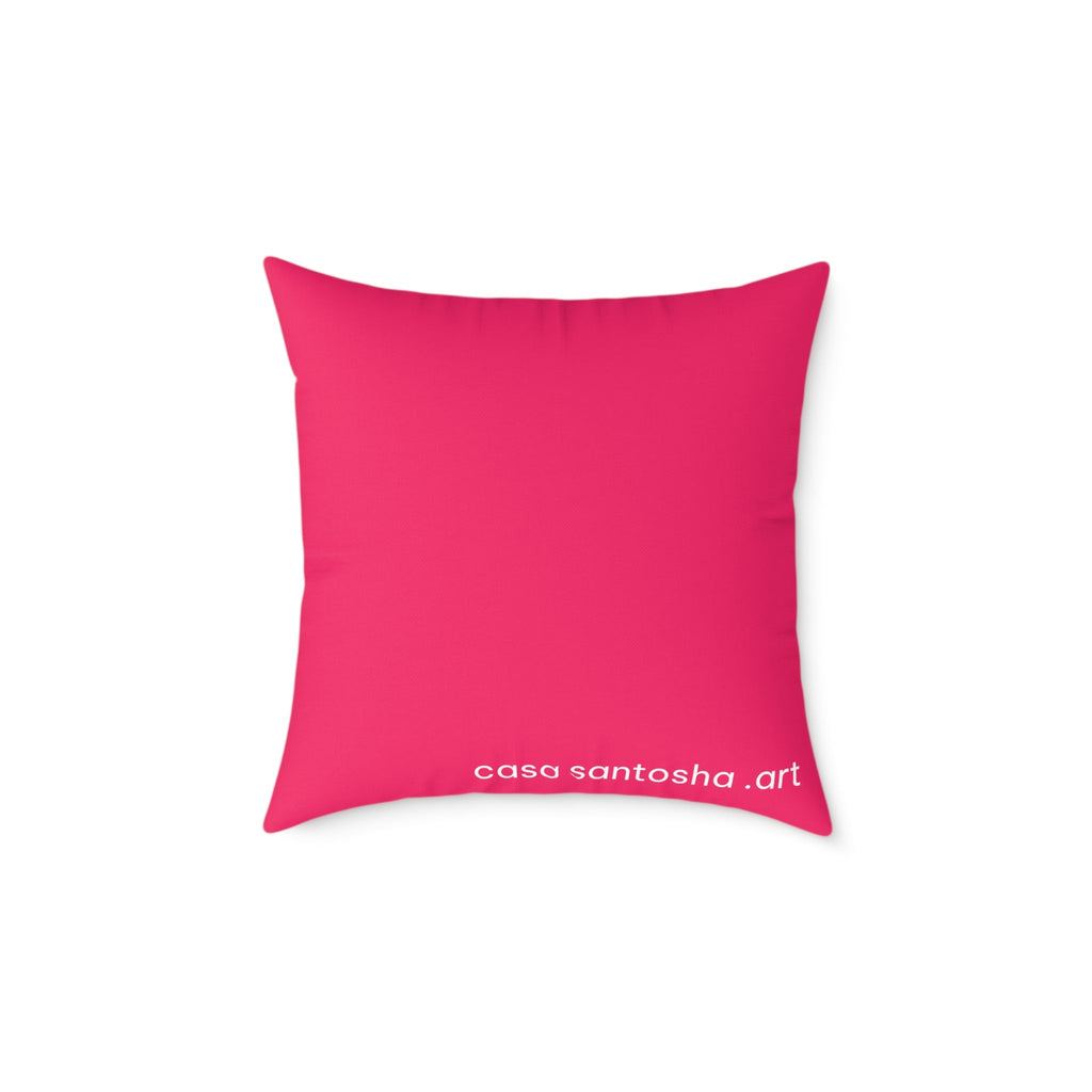 Neon Pineapple Art Canvas Decorative Pillow
