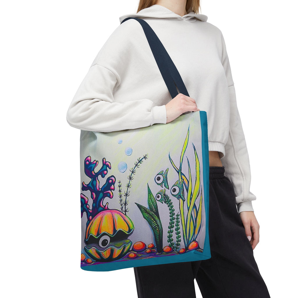 Premium Cyclops Clam Tote Bag, Original Artist Design, Reusable Shopping Tote,  Eco-Friendly