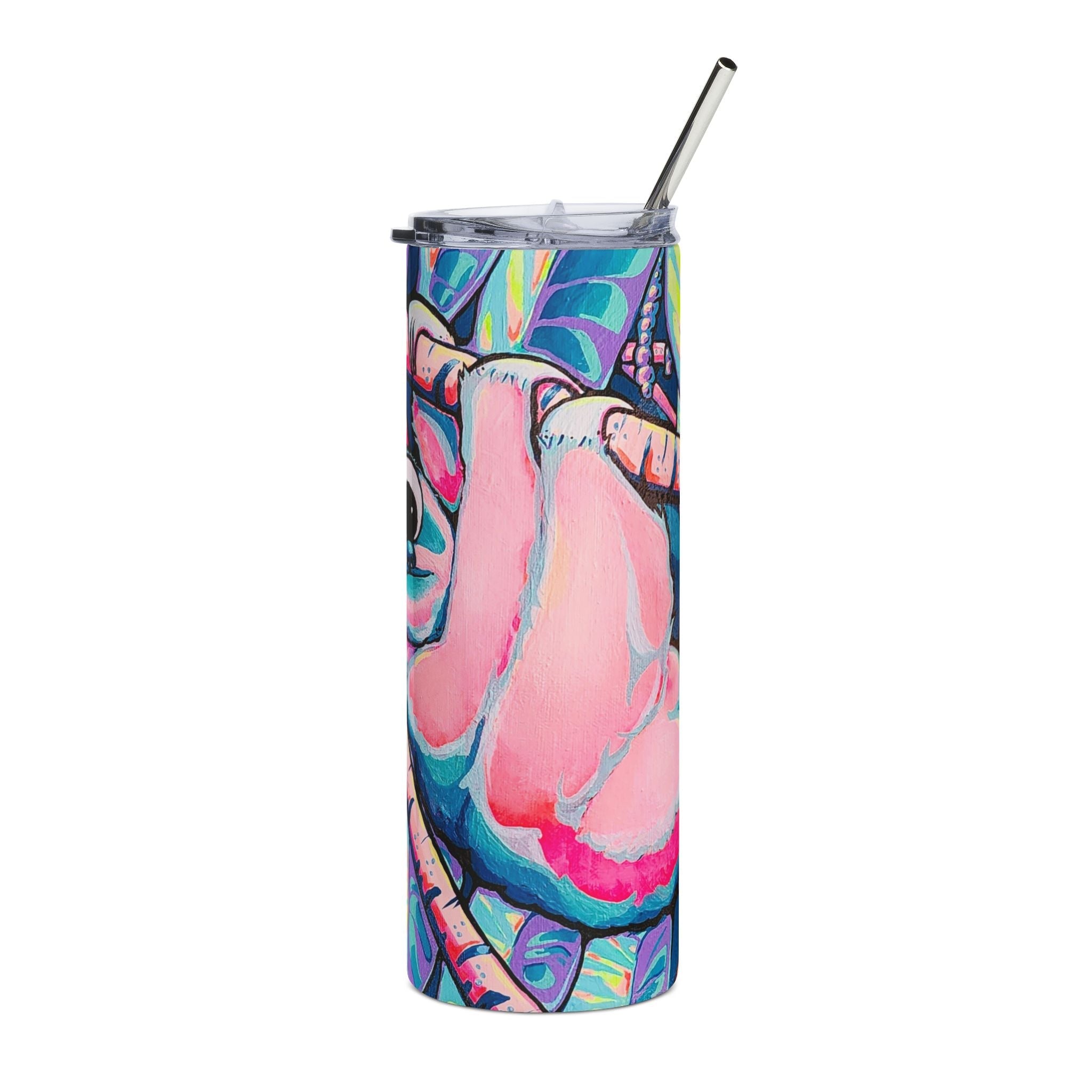 Cyclops Sloth Stainless Steel Tumbler, 20oz | Fun Travel Mug, Eco-Friendly