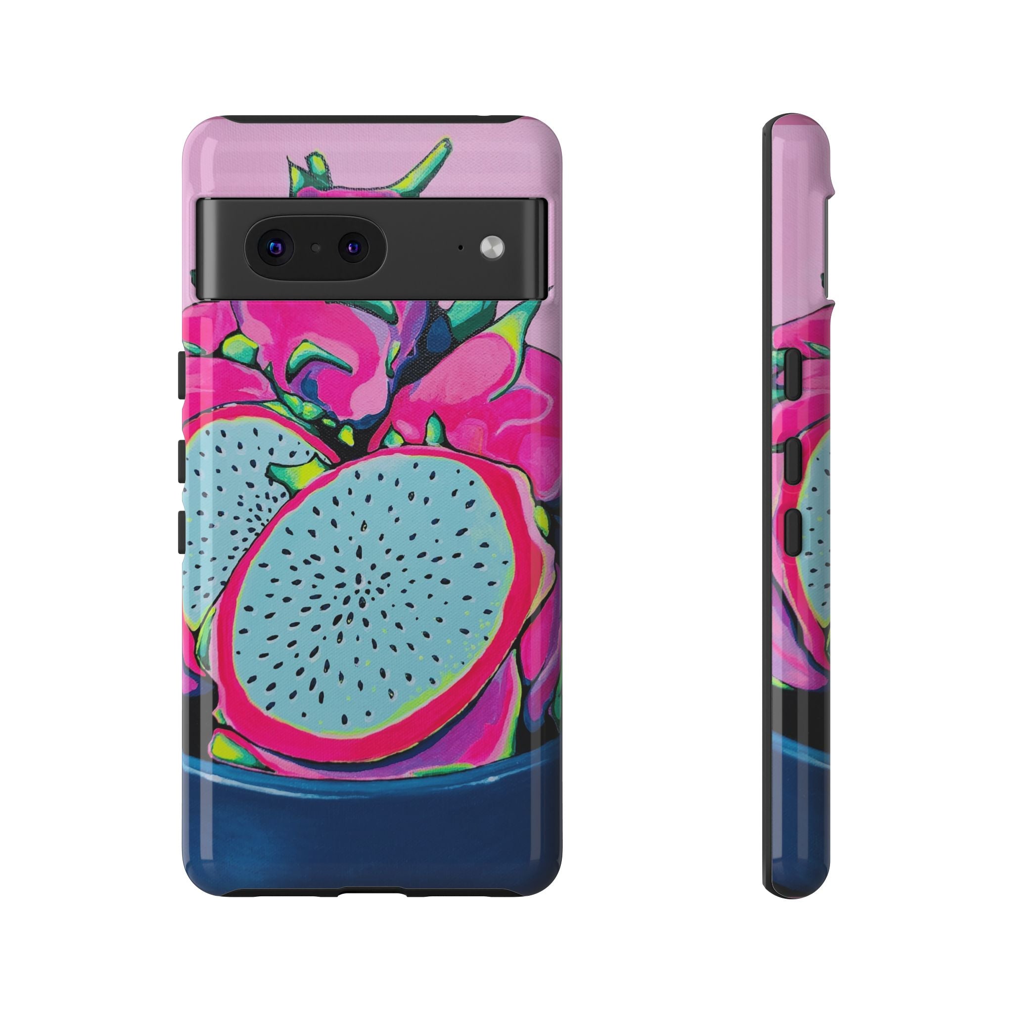 Neon Pink Dragon Fruit Tough Phone Case