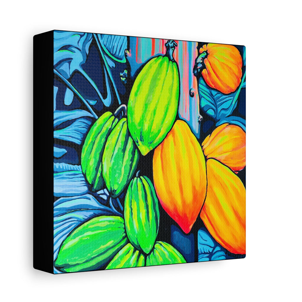 Neon Cacao Canvas Print, Original Artist Design, Home Decor, Wall Art