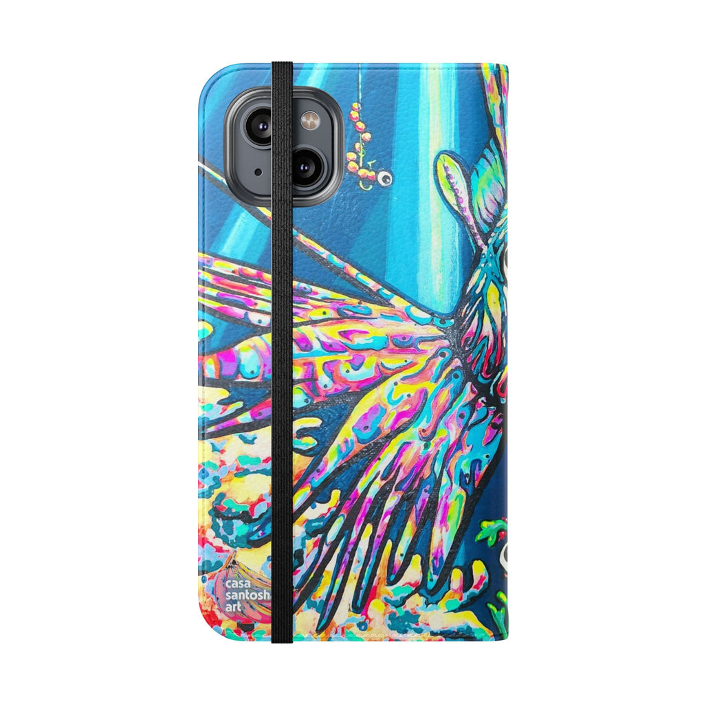 Cyclops Lionfish Flip Phone Case – Wallet Cover with Card Slots