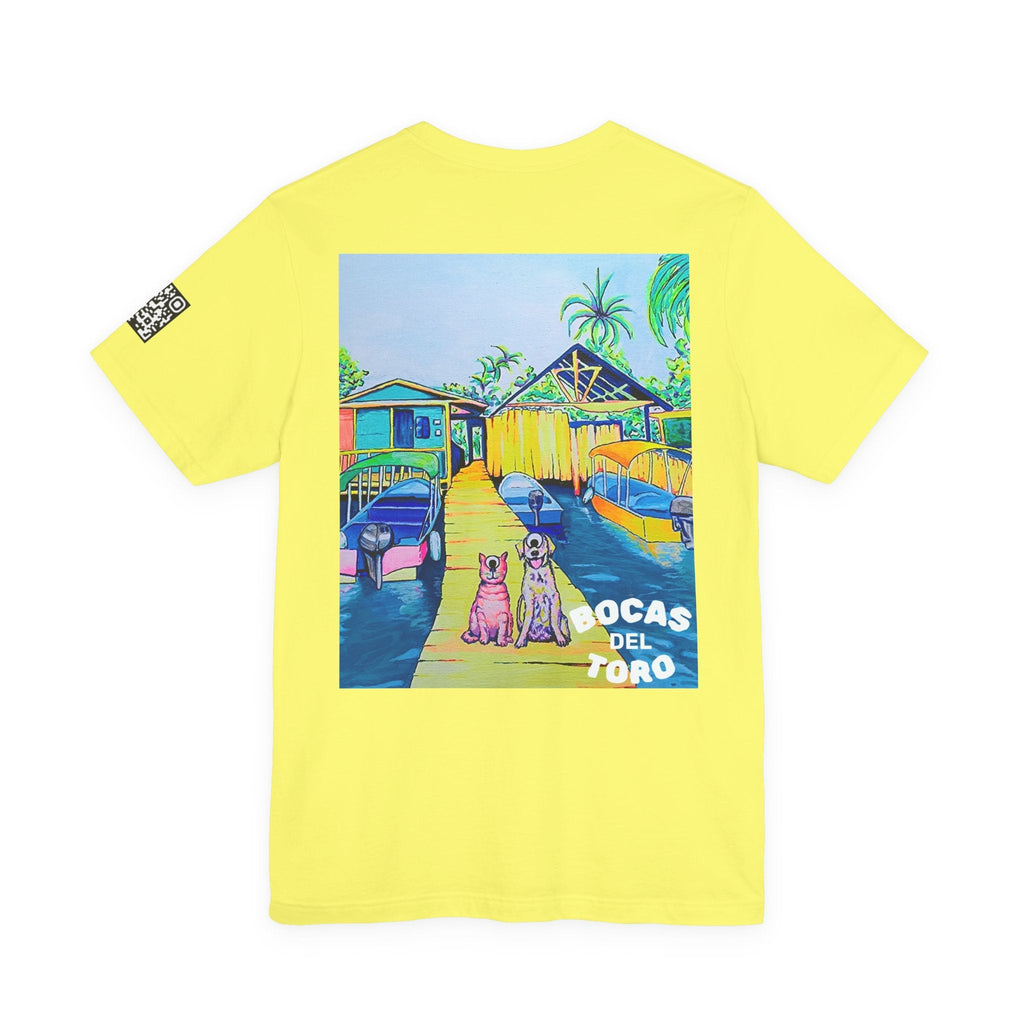 Unisex Cyclops Cat and Dog in Bocas Tee