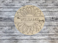 Personalized Sunflower Welcome Sign DIY Unfinished Kit