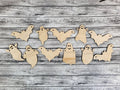 Ghosts and Bats Garland DIY Unfinished Kit