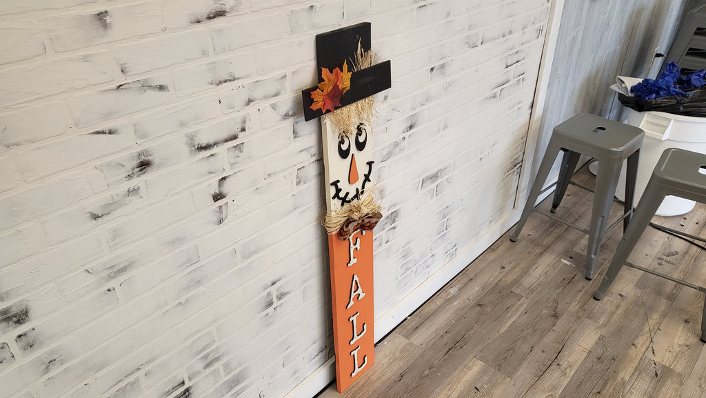 Fall Scarecrow Porch Leaner DIY Unfinished Kit