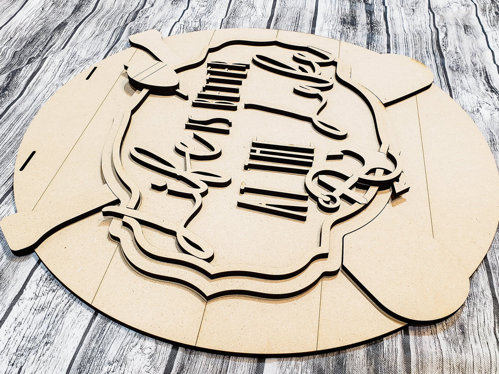 Life Is Better At The Lake Door Hanger DIY Unfinished Kit
