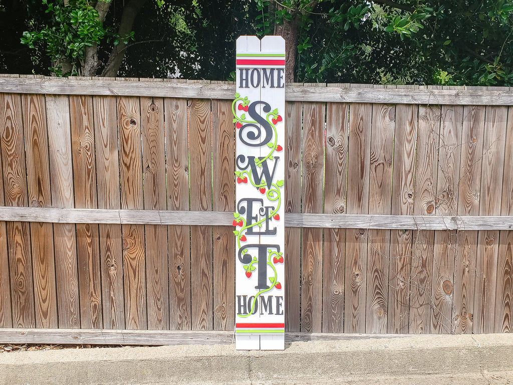 HOME Sweet HOME Strawberry DIY Vertical Porch Leaner Kit