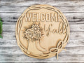 Welcome Yall Cowboy Boots with Flowers Door Hanger DIY Unfinished Kit