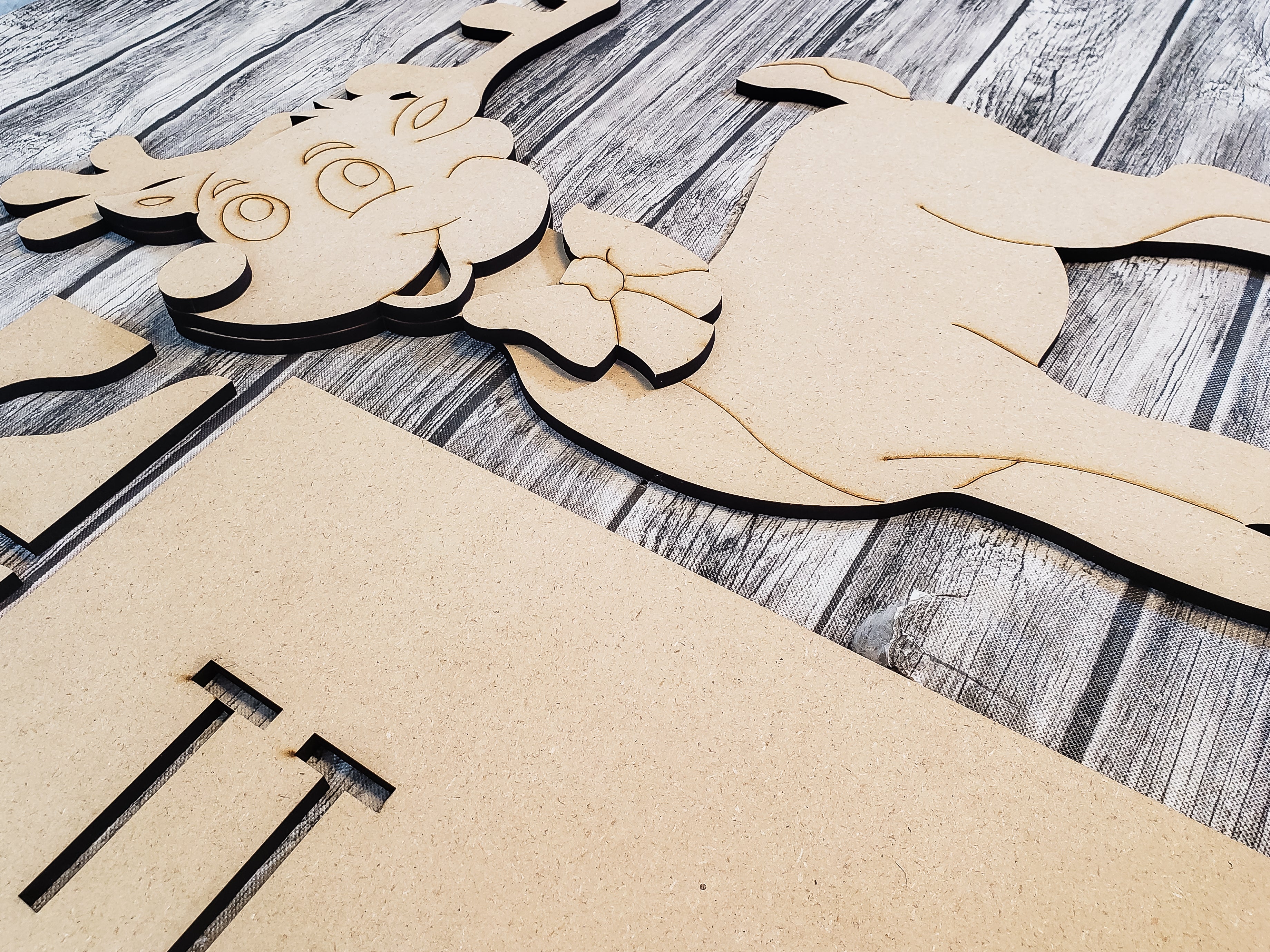 18inch Reindeer Porch Stander DIY Unfinished Kit