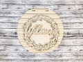 Welcome Wreath & Stripes Door Hanger DIY Unfinished Kit