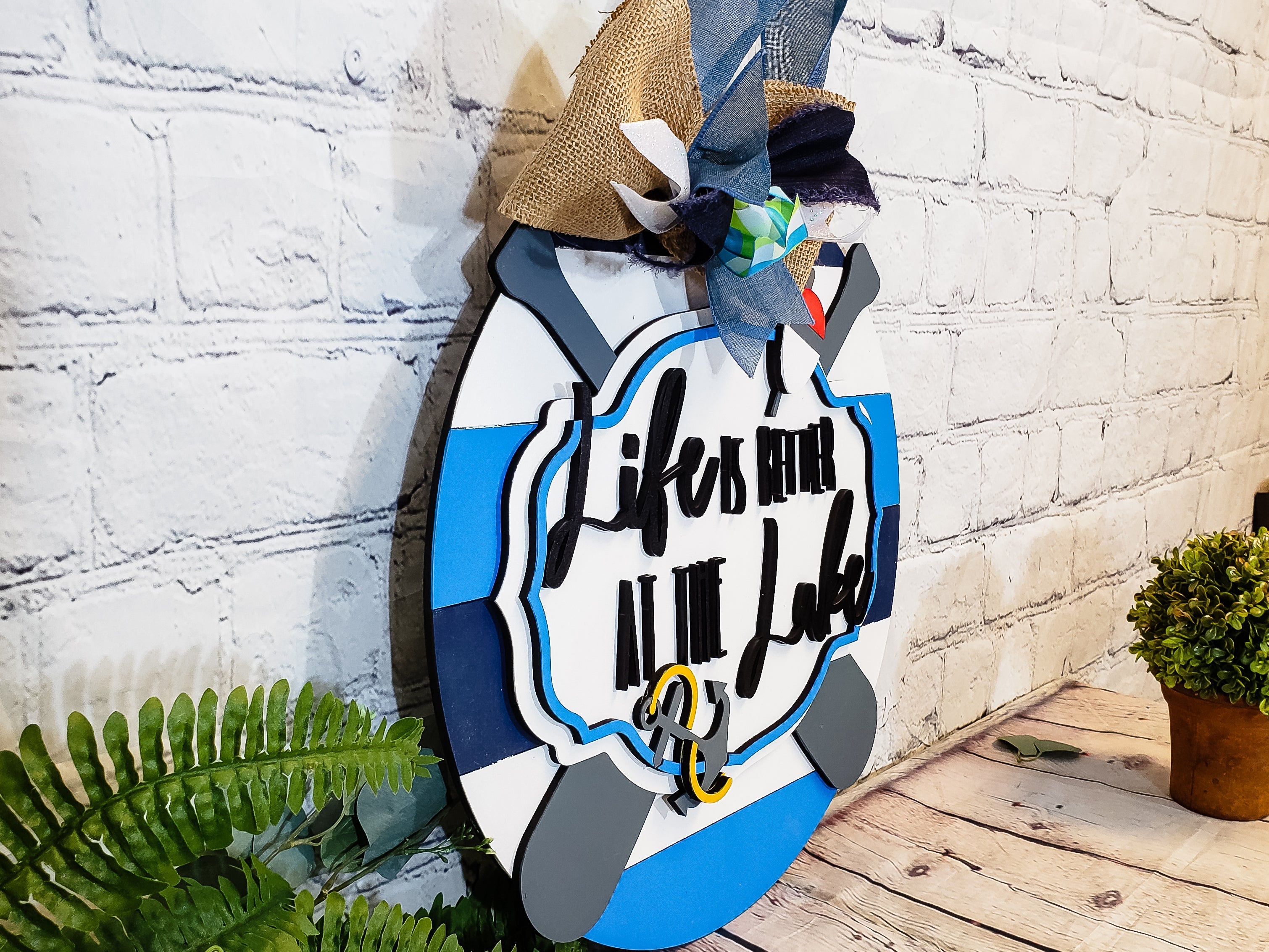Life Is Better At The Lake Door Hanger