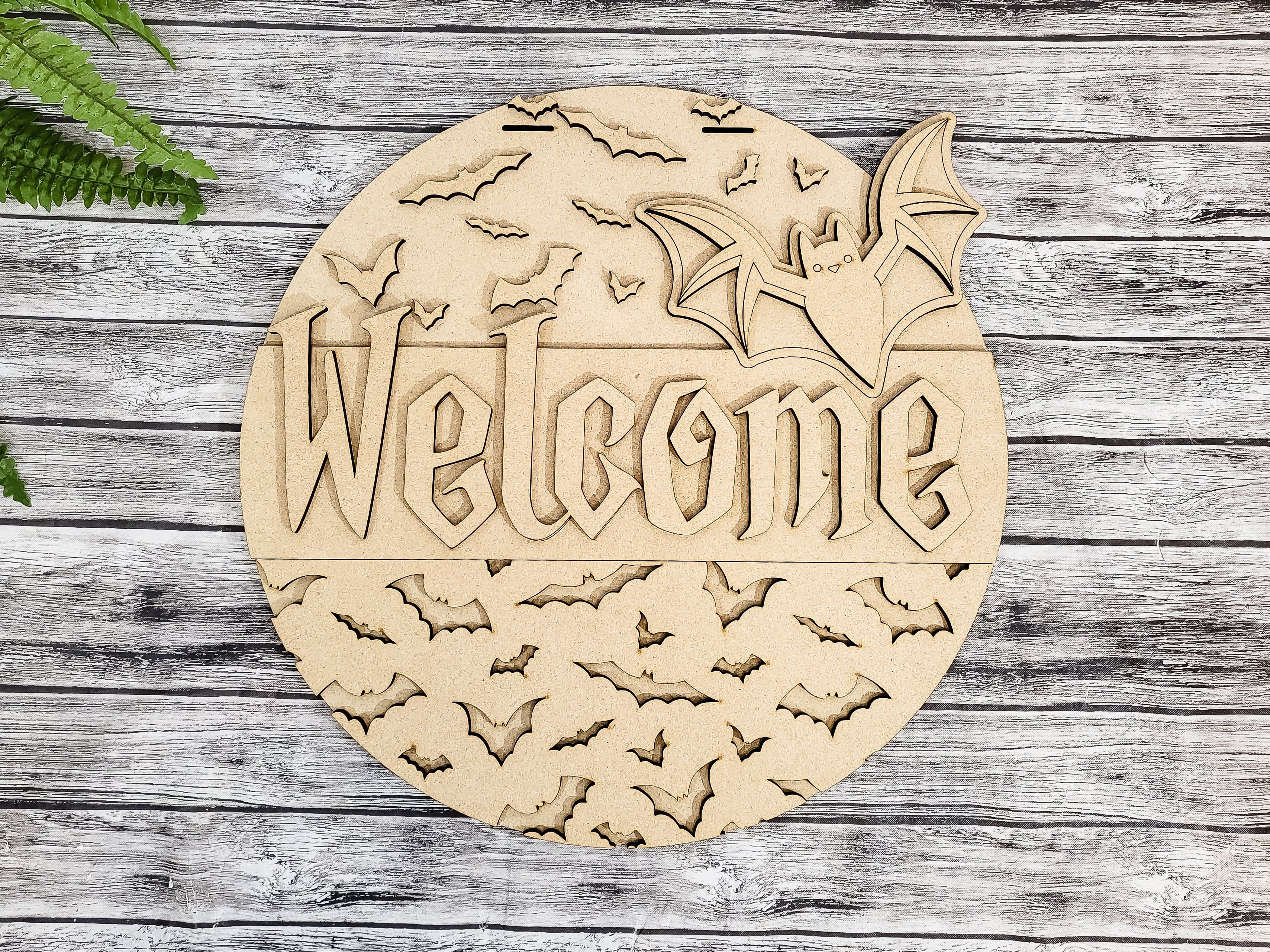 Welcome Bats DIY Unfinished Kit