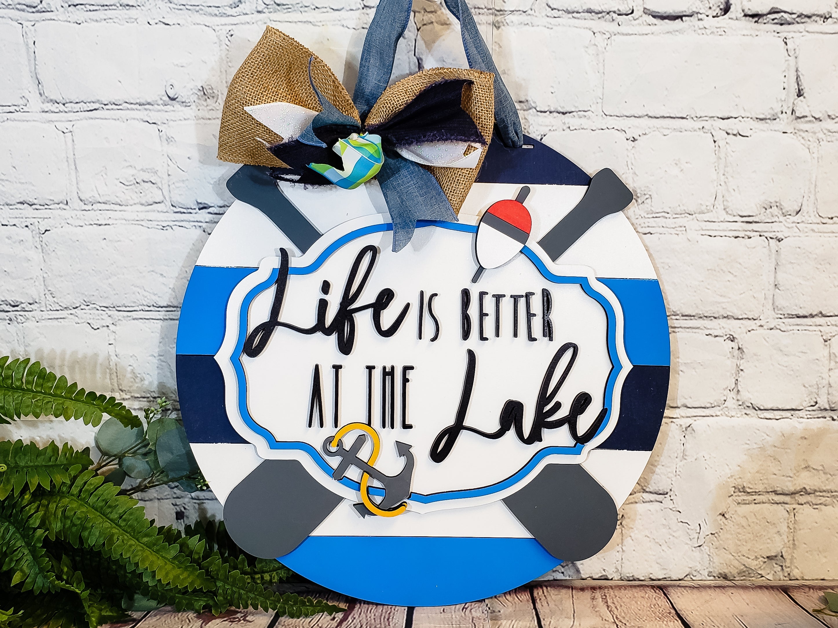 Life Is Better At The Lake Door Hanger