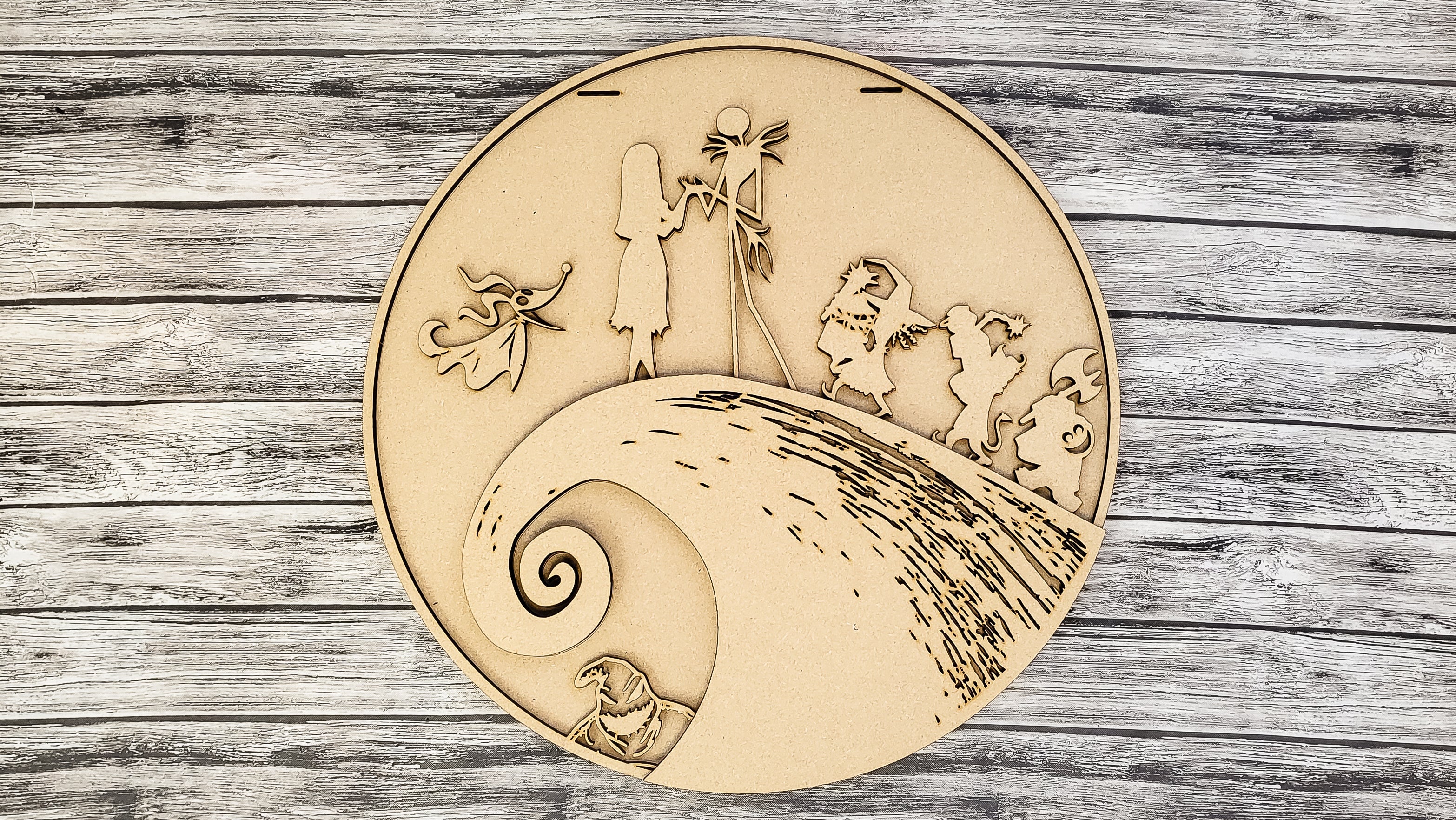 Jack & Sally Door Hanger DIY Unfinished Kit