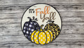 It's Fall Y'all 3 Pumpkins Door Hanger - Finished