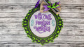 Welcome Foolish Mortals Haunted Mansion Mirror Door Hanger - Finished