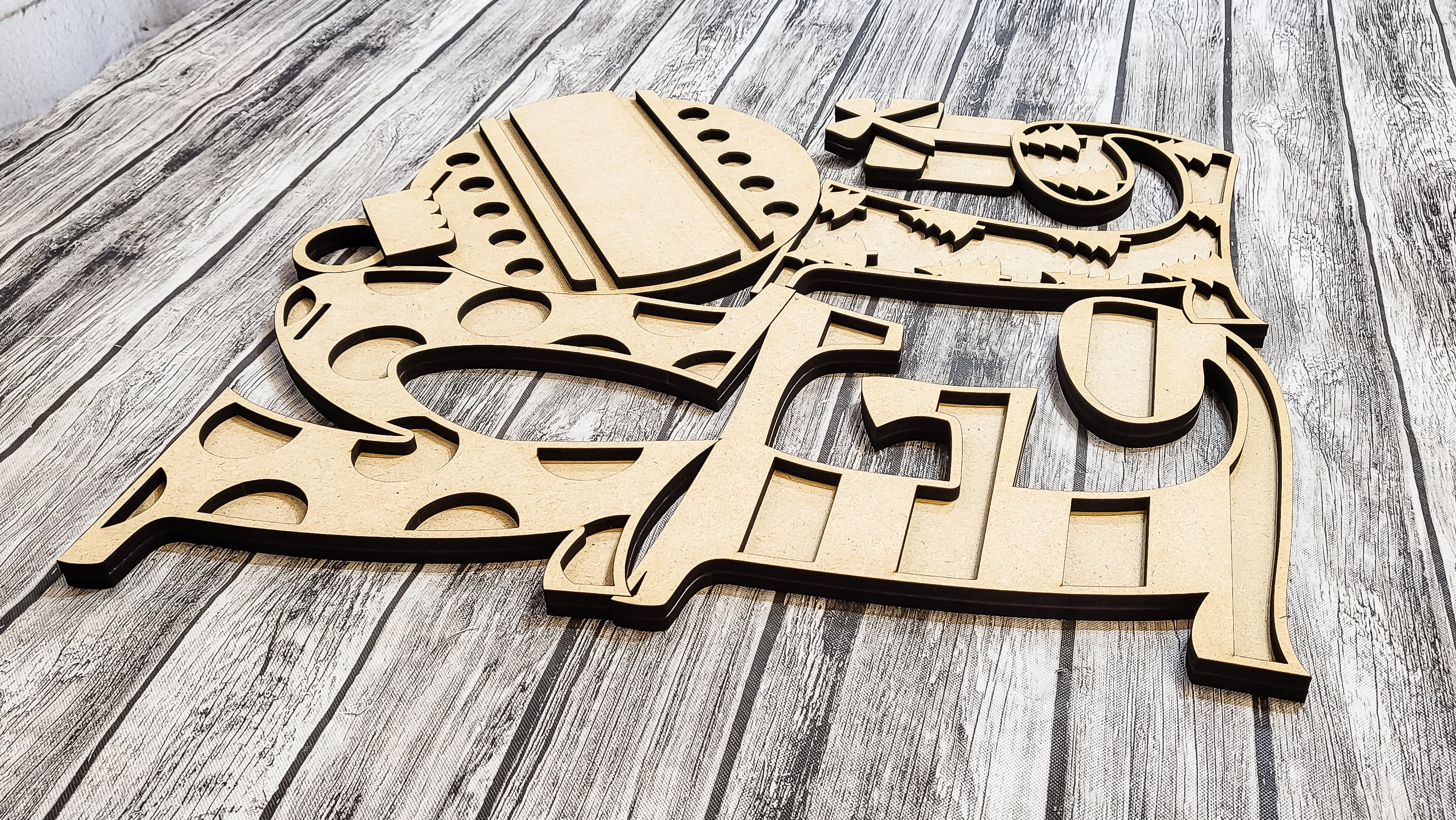 Noel Door Hanger DIY Unfinished Kit
