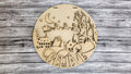 Believe Winter Nightscape Door Hanger DIY Unfinished Kit