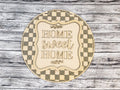 Home Sweet Home Buffalo Plaid Door Hanger DIY Unfinished Kit