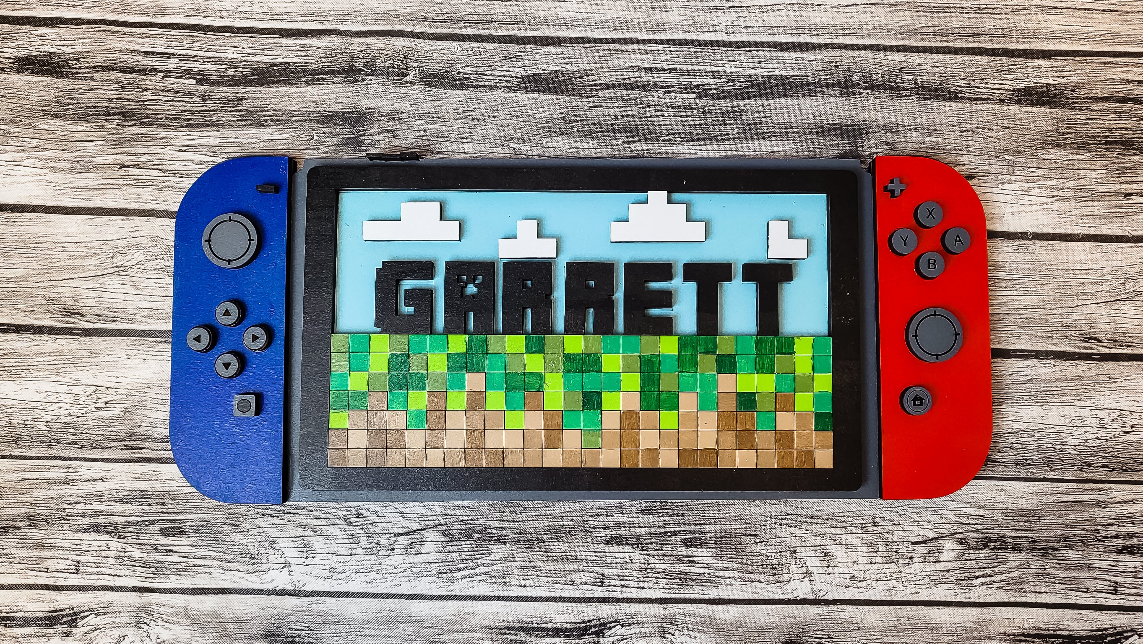 3D Personalized Nintendo Switch Minecraft DIY Unfinished Kit