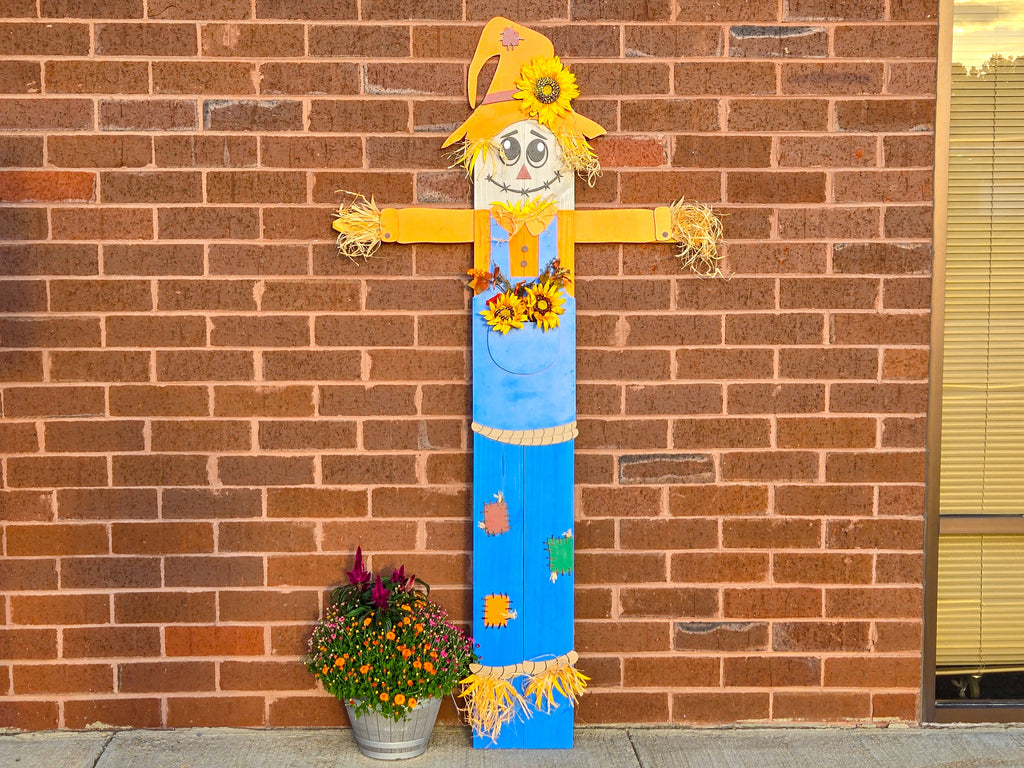 Large Scarecrow Vertical Porch Leaner DIY Unfinished Kit
