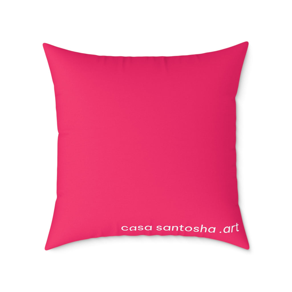 Neon Pineapple Art Canvas Decorative Pillow