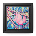 Framed Cyclops Sloth Canvas Print