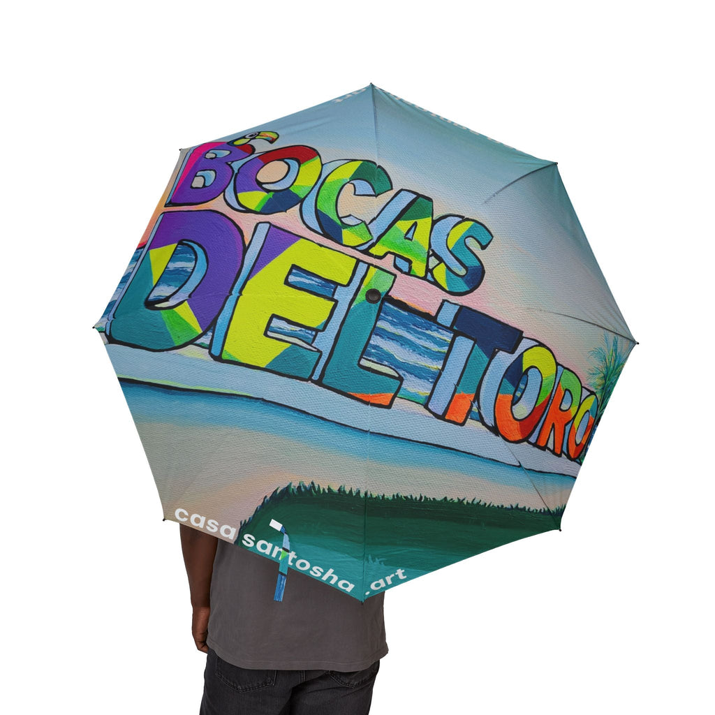 Bocas Del Toro Sign Umbrella - Foldable & Stylish Rain Gear
