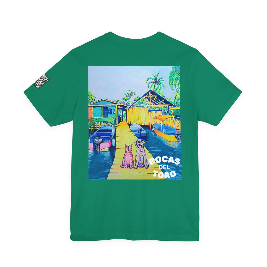 Unisex Cyclops Cat and Dog in Bocas Tee