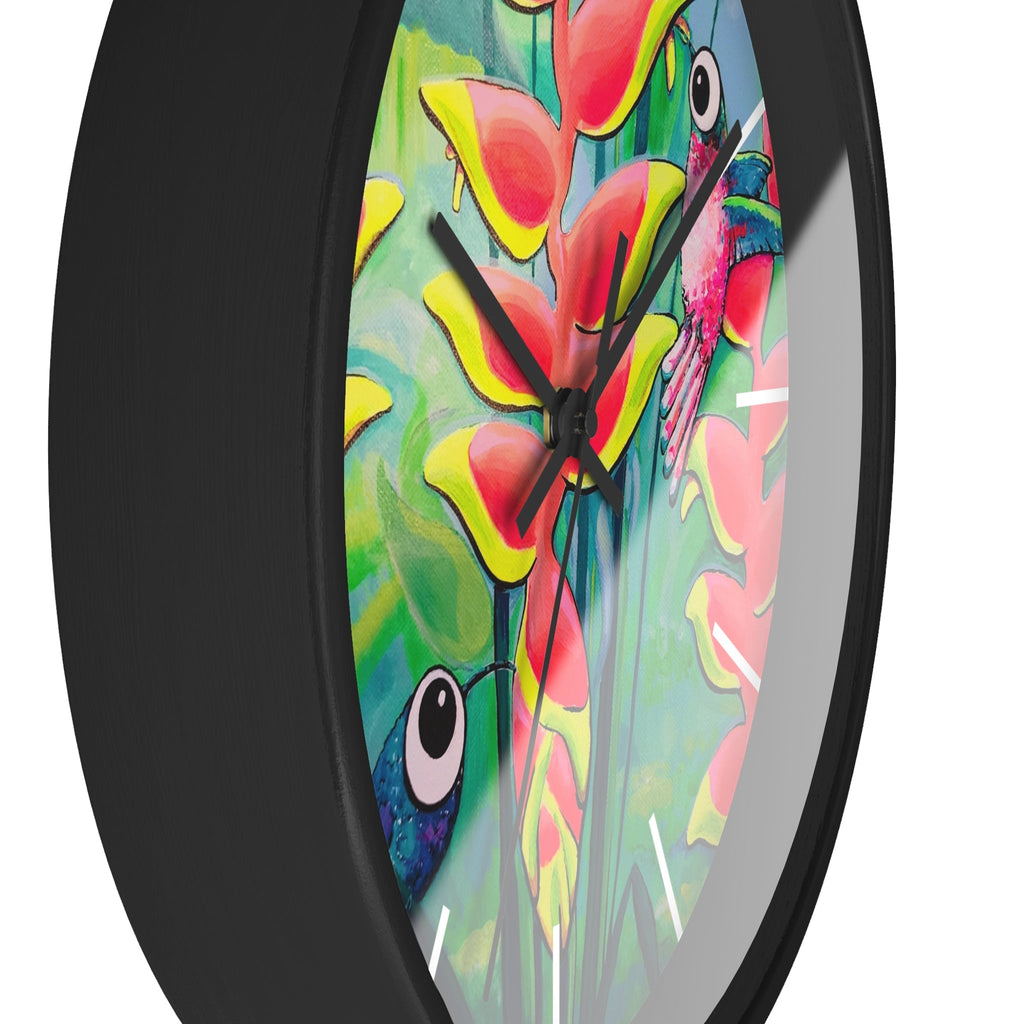 Cyclops Hummingbirds Pop Art Wall Clock