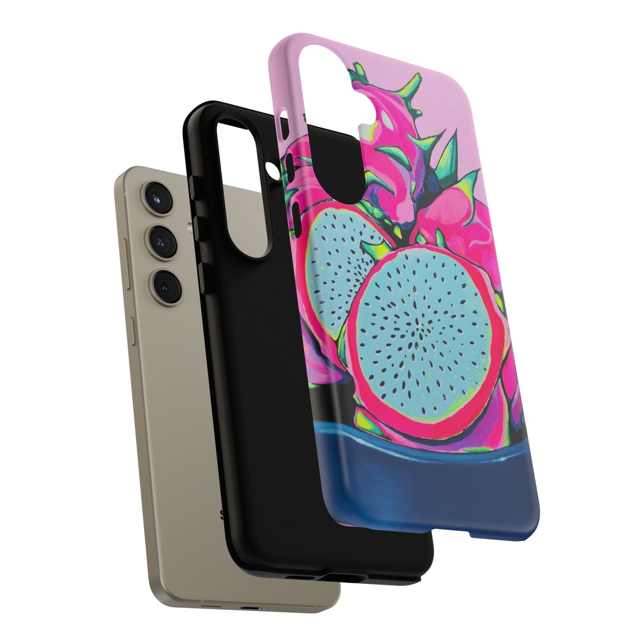 Neon Pink Dragon Fruit Tough Phone Case
