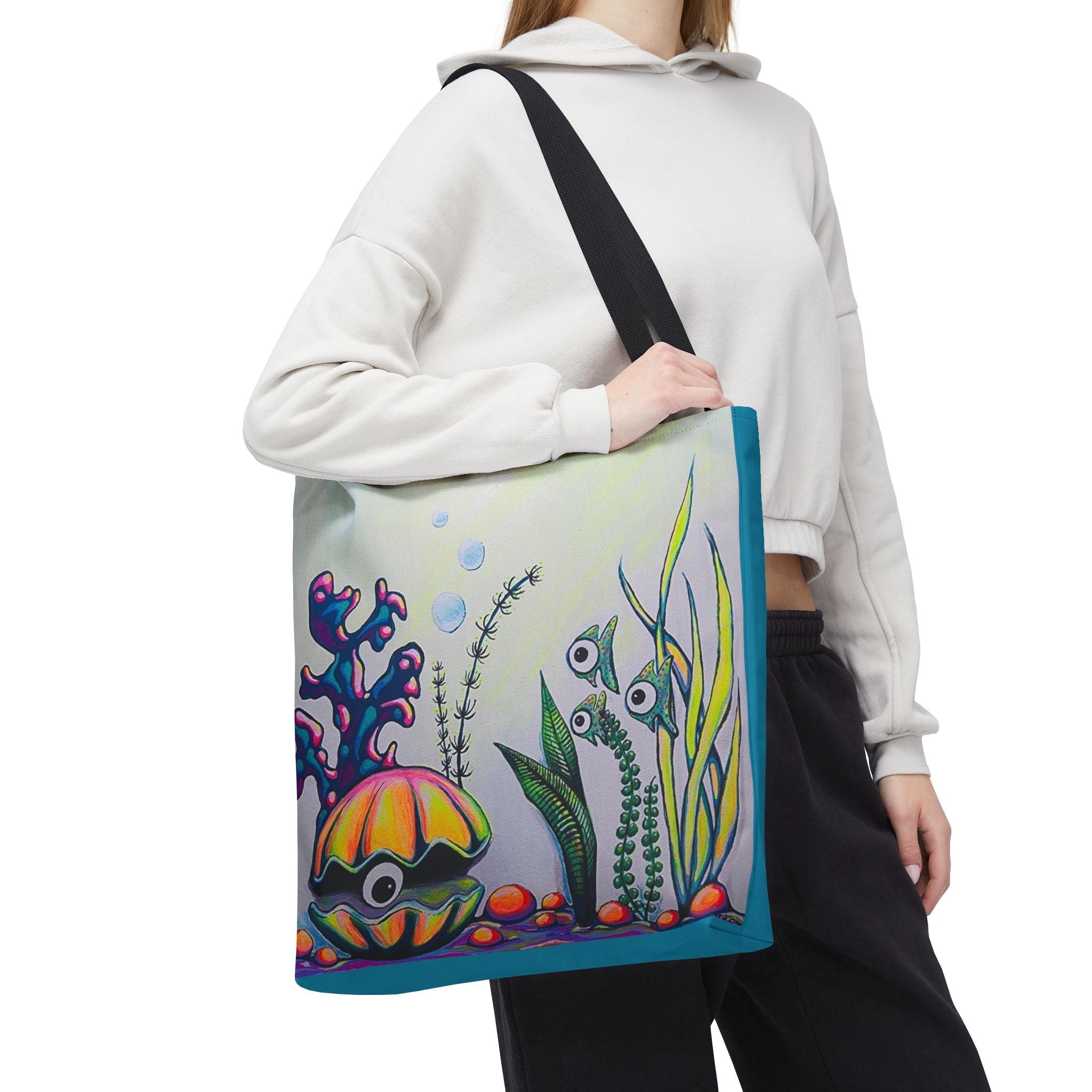 Premium Cyclops Clam Tote Bag, Original Artist Design, Reusable Shopping Tote,  Eco-Friendly