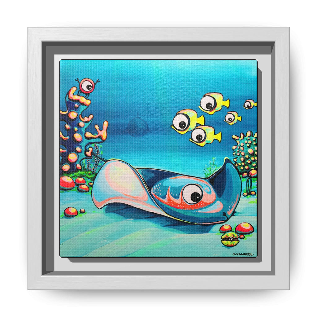 Framed Cyclops Stingray Canvas Print