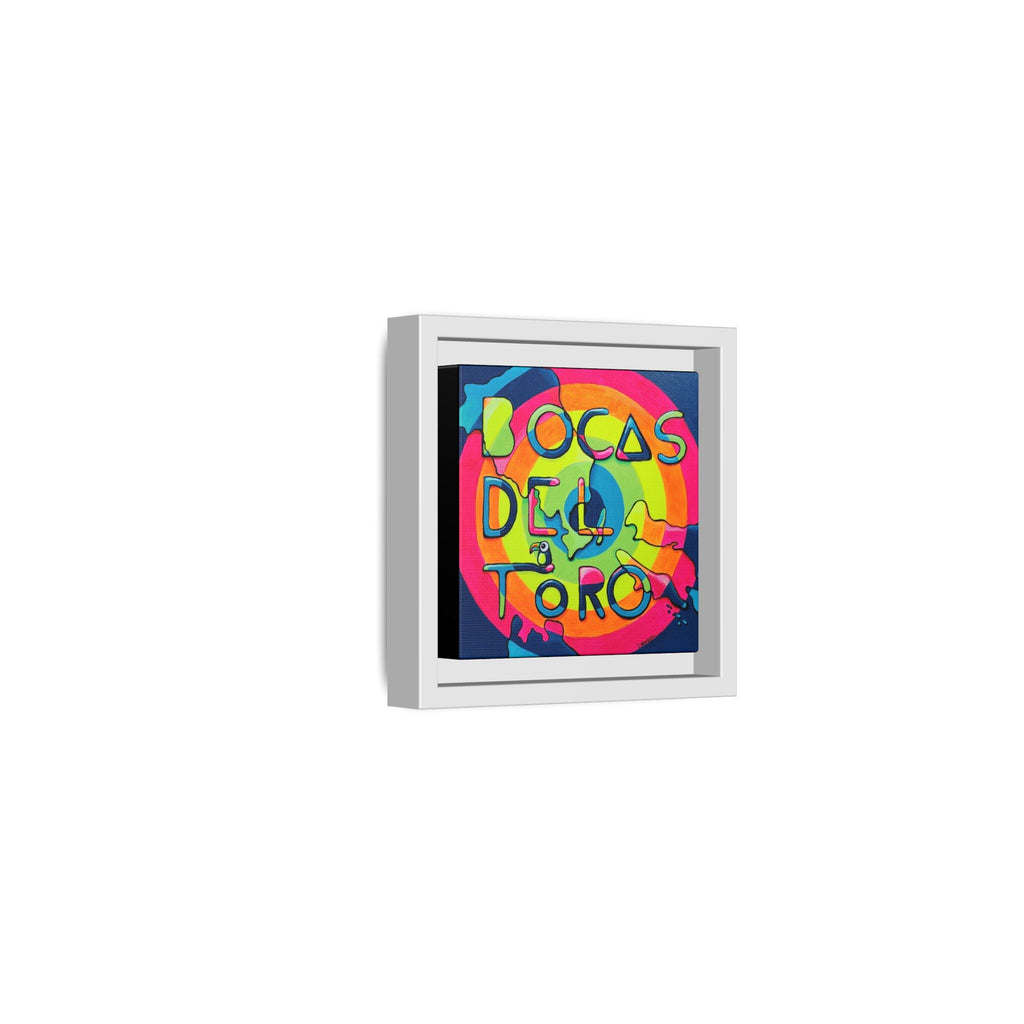 Framed Bocas Del Toro Islands Canvas Print