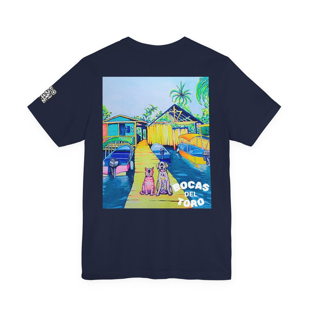 Unisex Cyclops Cat and Dog in Bocas Tee