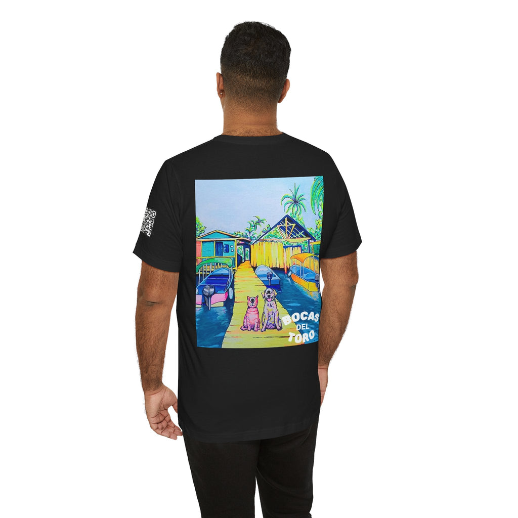 Unisex Cyclops Cat and Dog in Bocas Tee