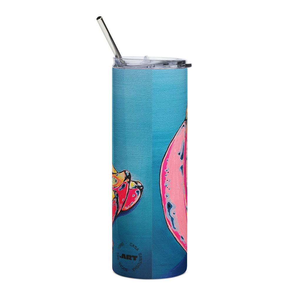 Neon Bananas Stainless Steel Tumbler, 20oz | Fun Travel Mug, Eco-Friendly
