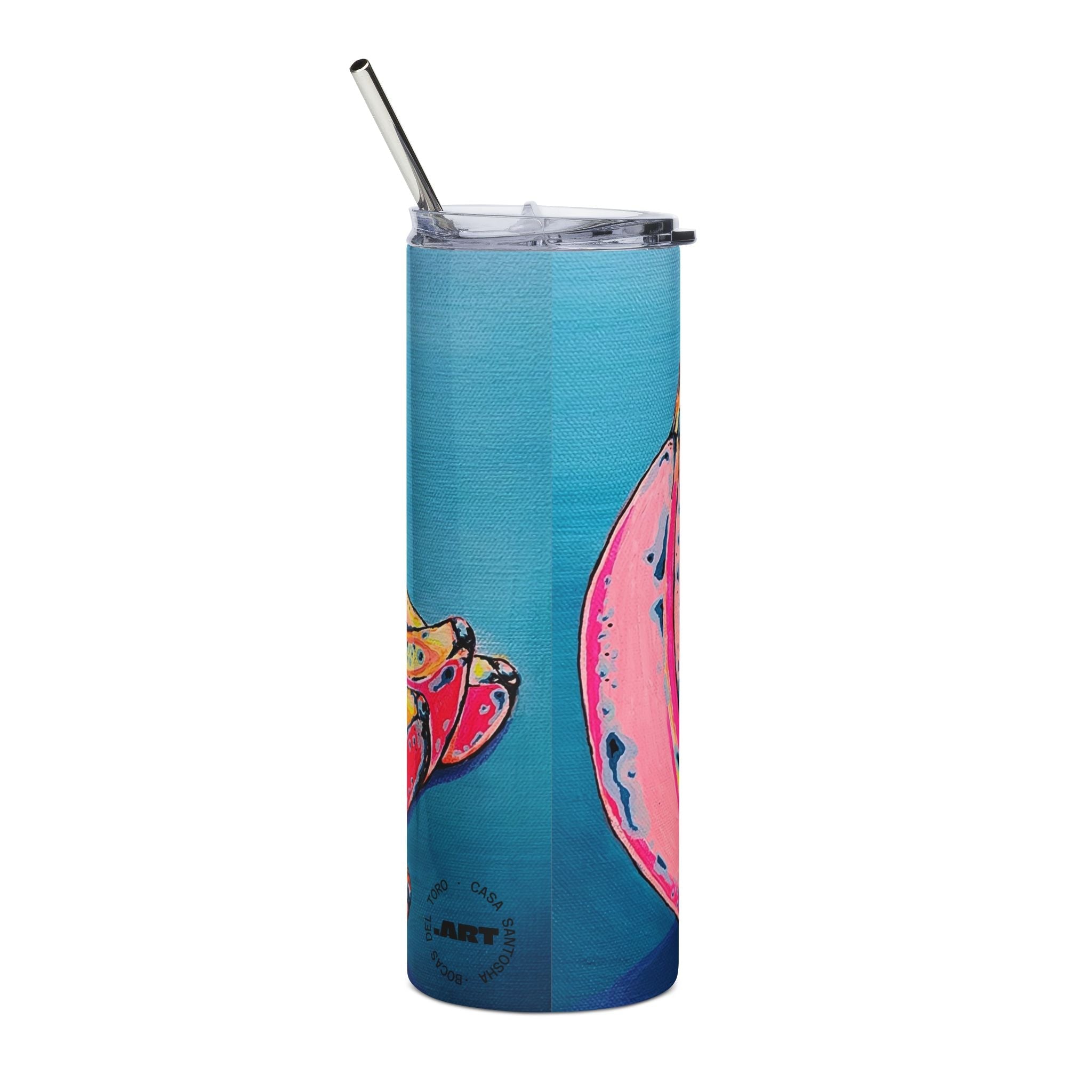 Neon Bananas Stainless Steel Tumbler, 20oz | Fun Travel Mug, Eco-Friendly