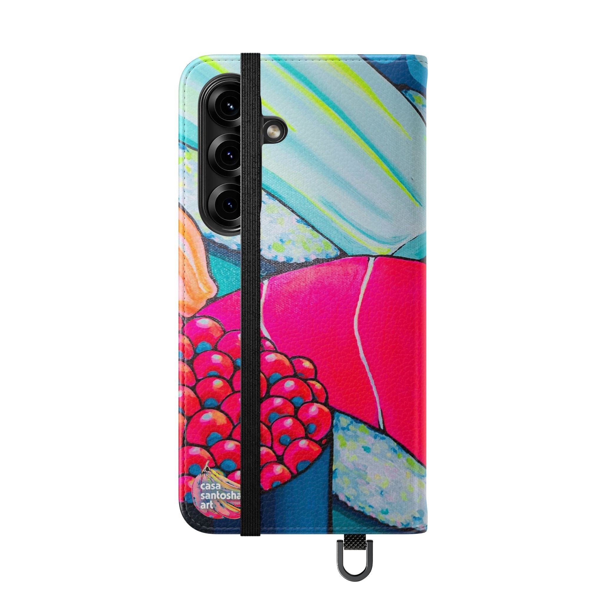 Neon Sushi Flip Phone Case – Wallet Cover with Card Slots