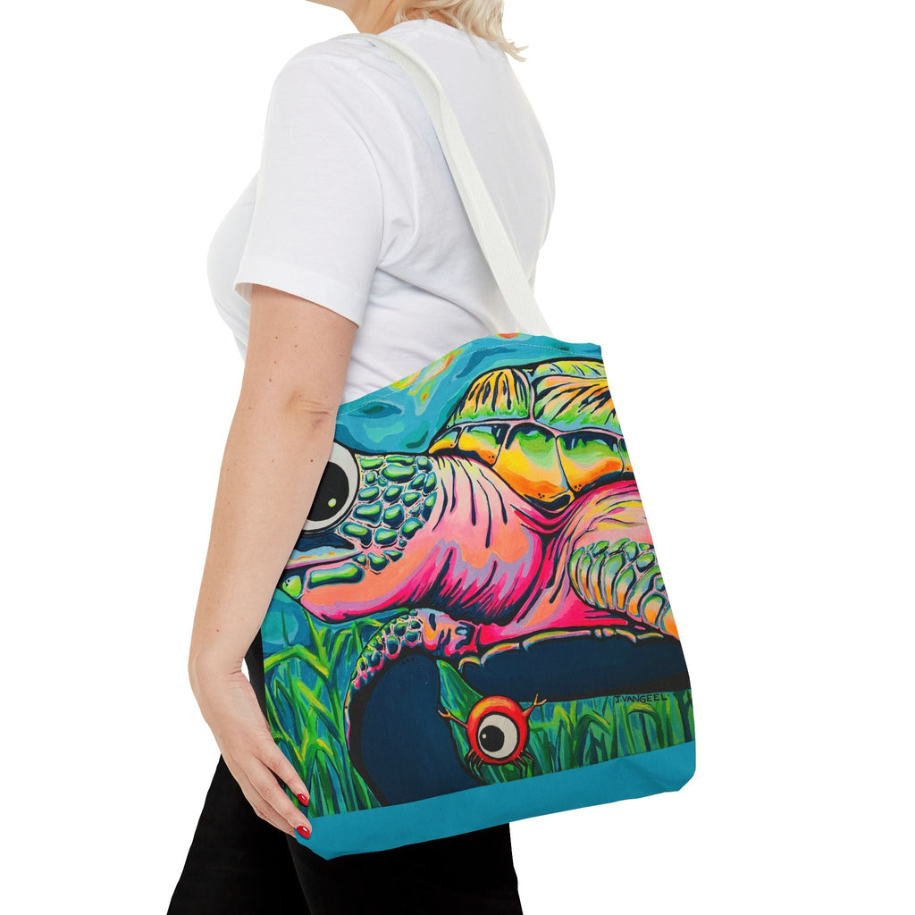 Premium Cyclops Turtle Tote Bag, Original Artist Design, Reusable Shopping Tote,  Eco-Friendly