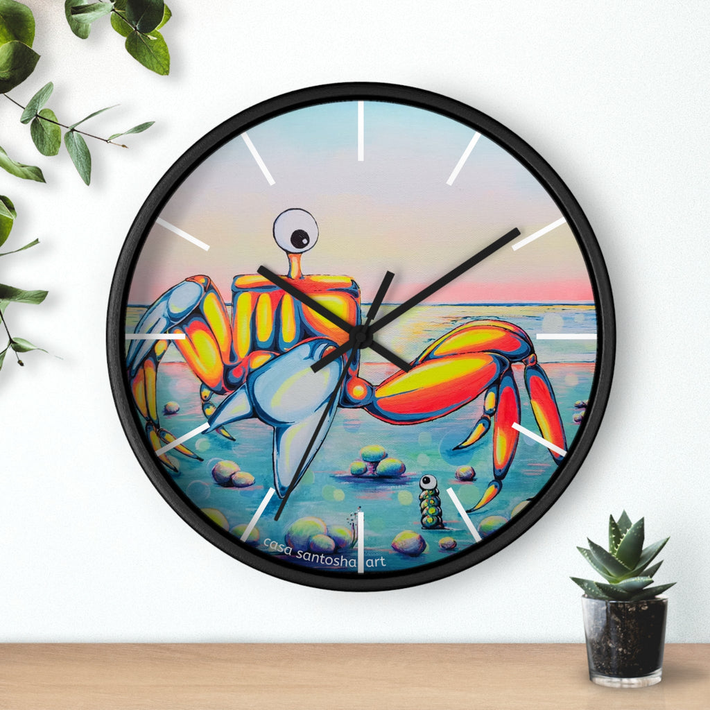 Cyclops Crab Pop Art Wall Clock