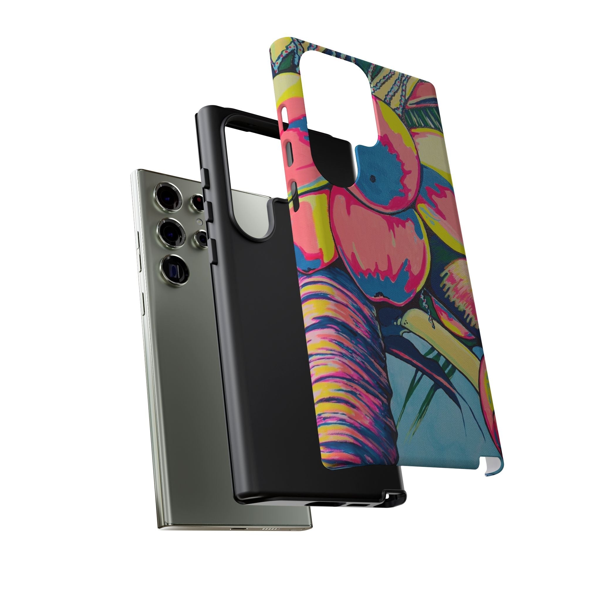 Neon Coconuts Tough Phone Case
