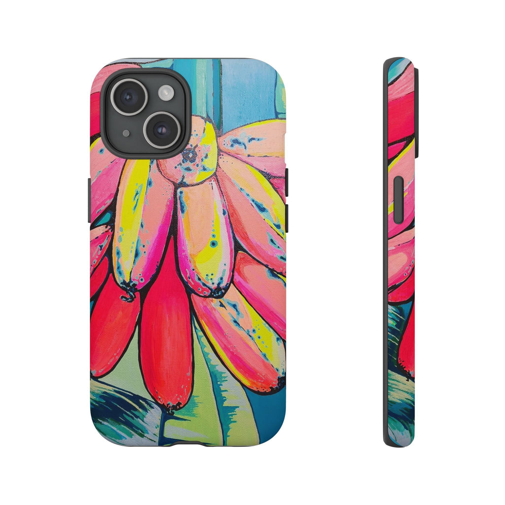 Neon Primitivo Bananas Tough Phone Case