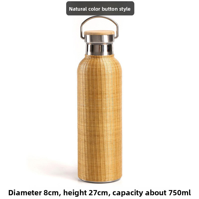 Bamboo Insulated Thermos Cup
