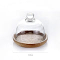 3 tier glass food storage containers with wood stand kitchen organizer