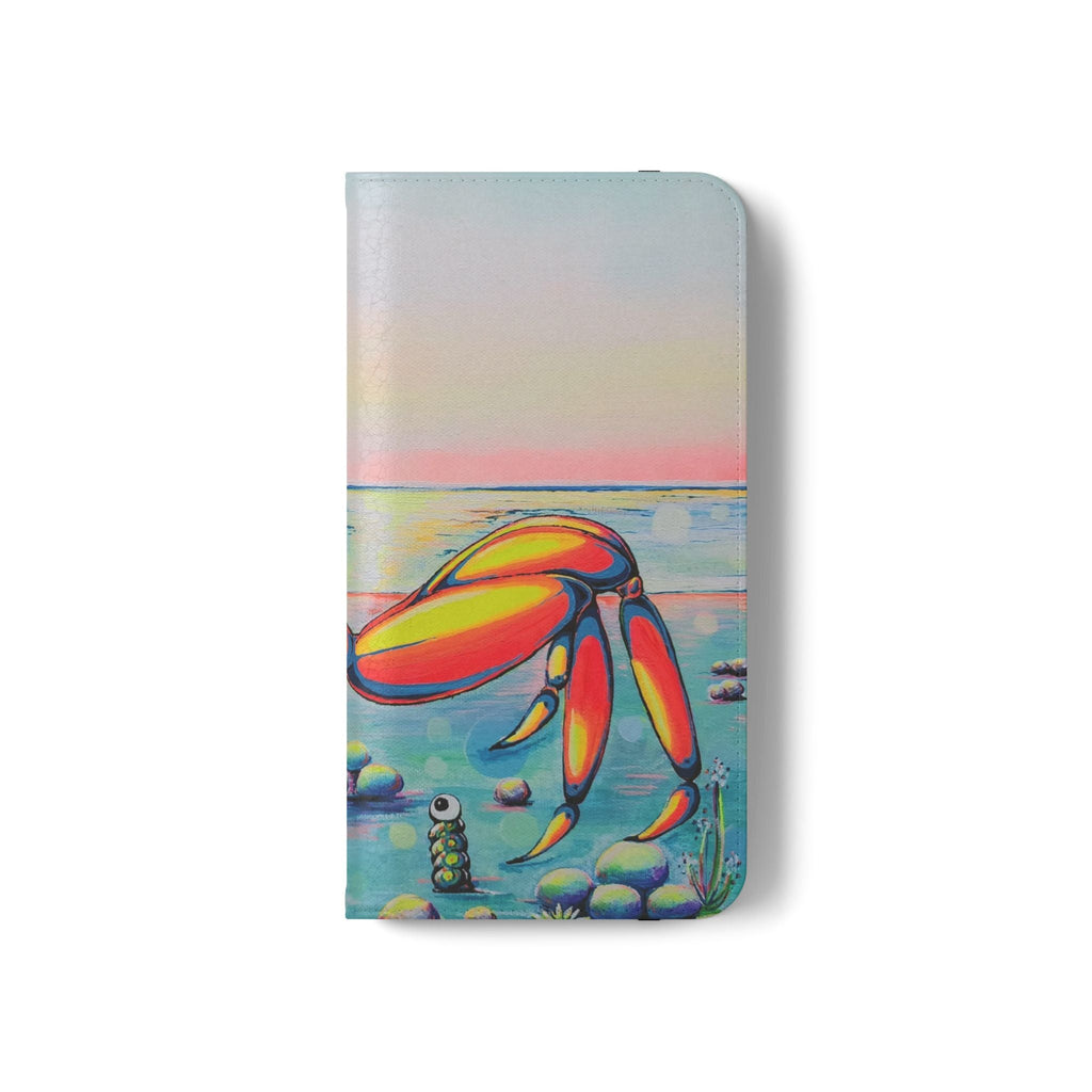 Cyclops Crab Flip Phone Case – Wallet Cover with Card Slots