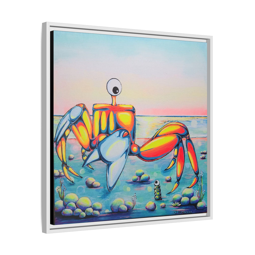 Framed Cyclops Crab Canvas Print