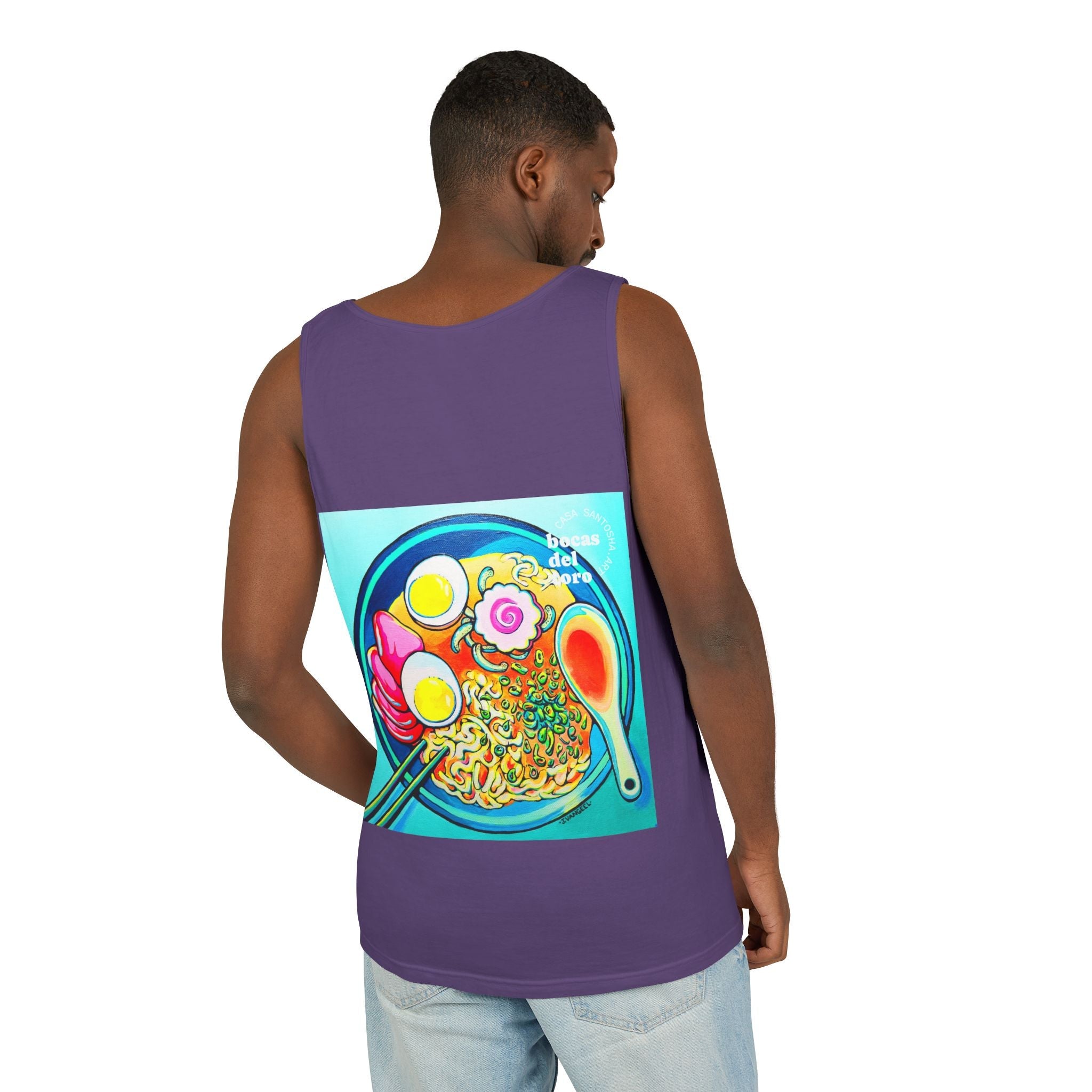 Unisex Neon Ramen Tank Top - Perfect for Summer Vibes