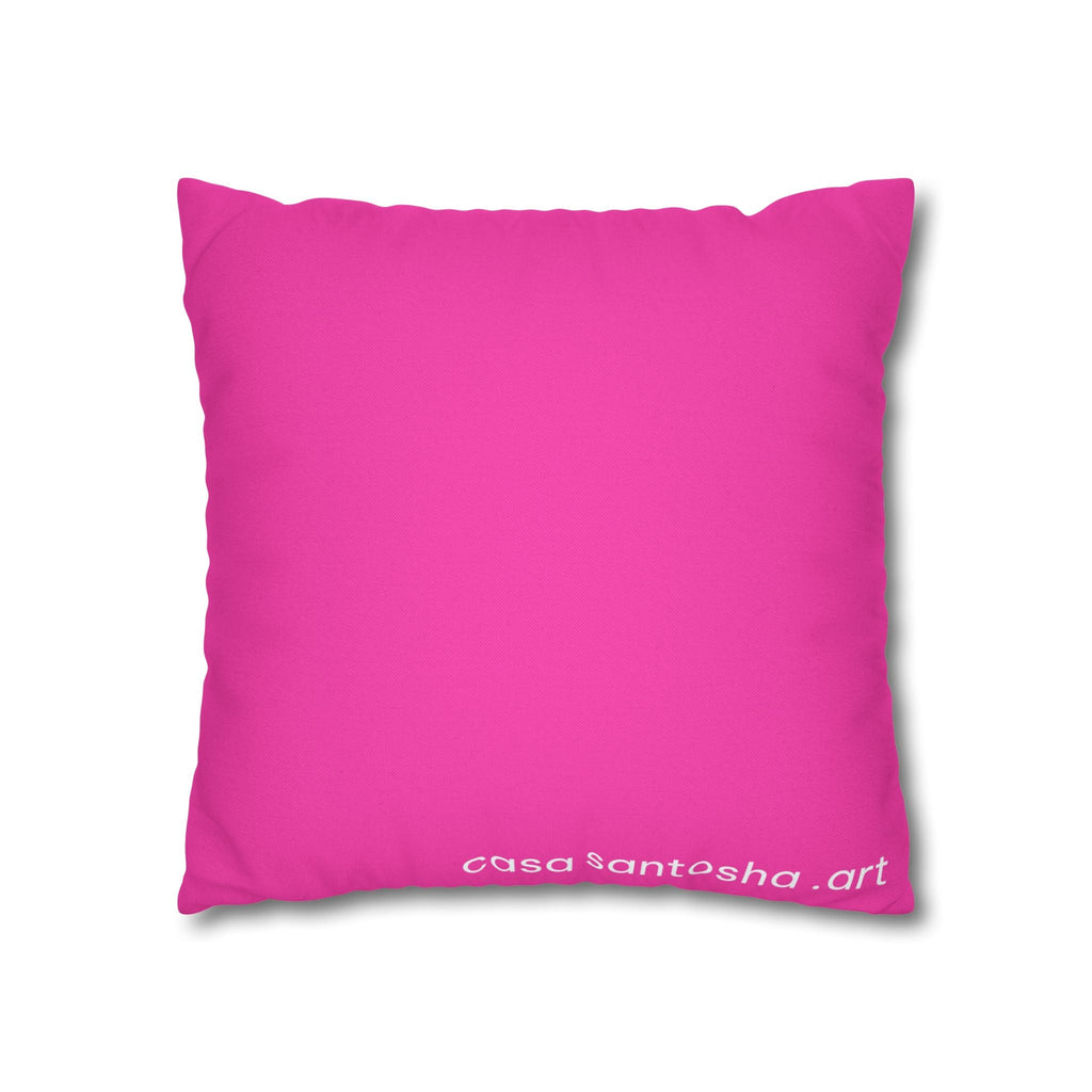 Neon Pink Dragon Fruit Pillowcase, Cover Only